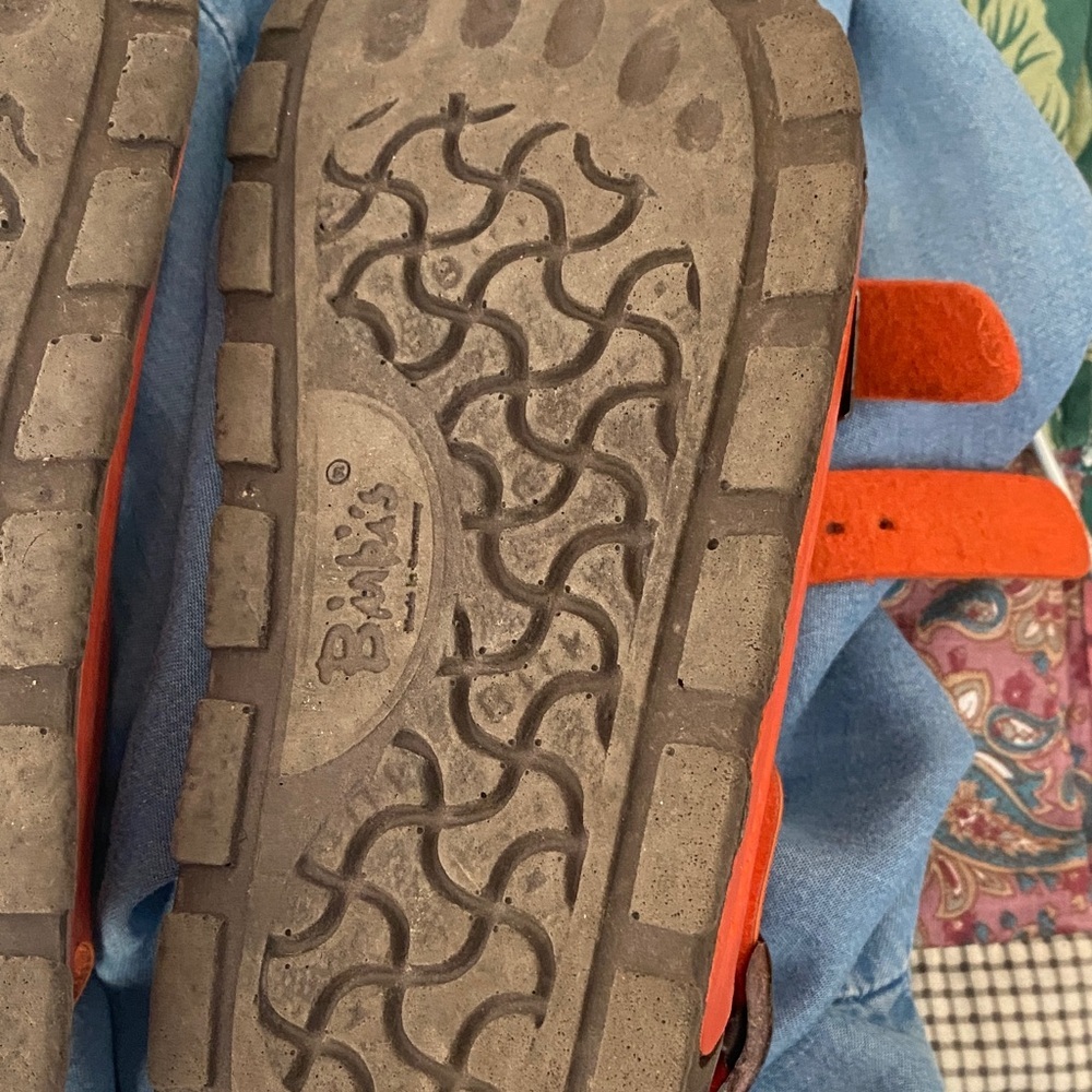 Vibrant Orange Kids Sandals with Adjustable Straps - Picture 4 of 5